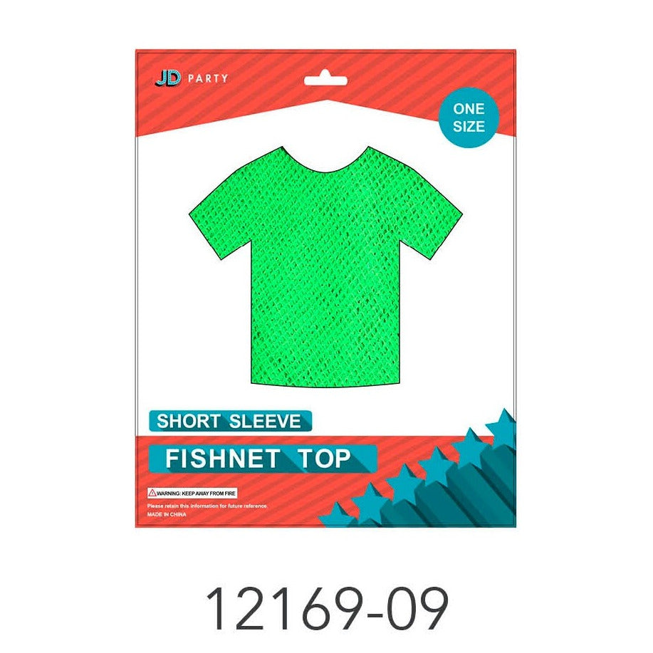 Fishnet Top (Short Sleeve) Green image 0