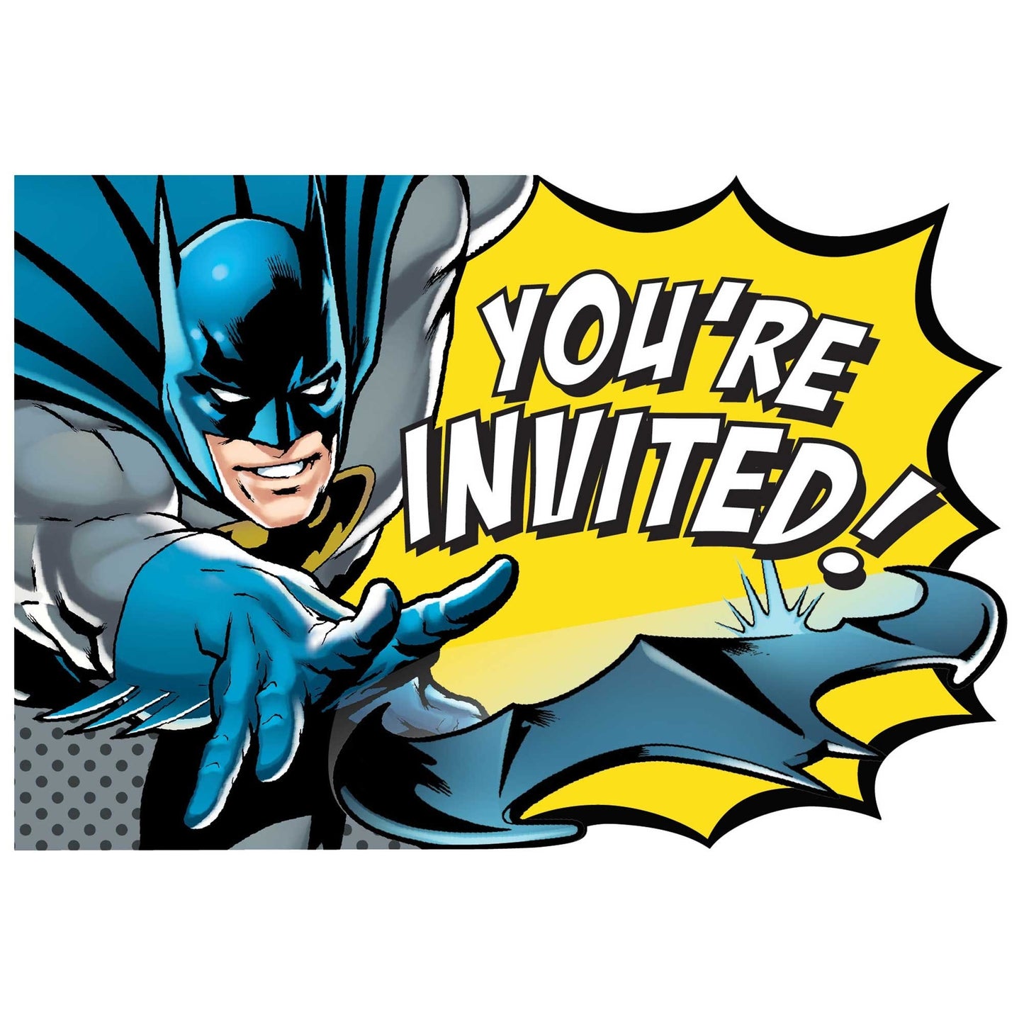 Batman Heroes Unite Invitations 8pk
