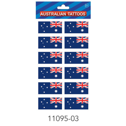 Australian Tattoos (Plain Flags) 20PK image 0