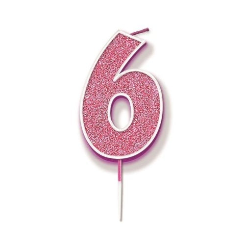CANDLE GLITTER #6 PINK image 0