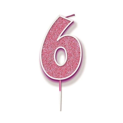 CANDLE GLITTER #6 PINK image 0