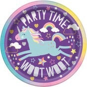 UNICORN 8 x 7" PAPER PLATES image 0