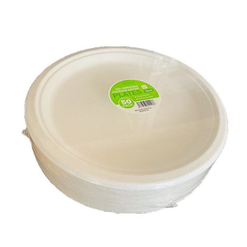 Sugarcane 26cm Plate 50pk image 0