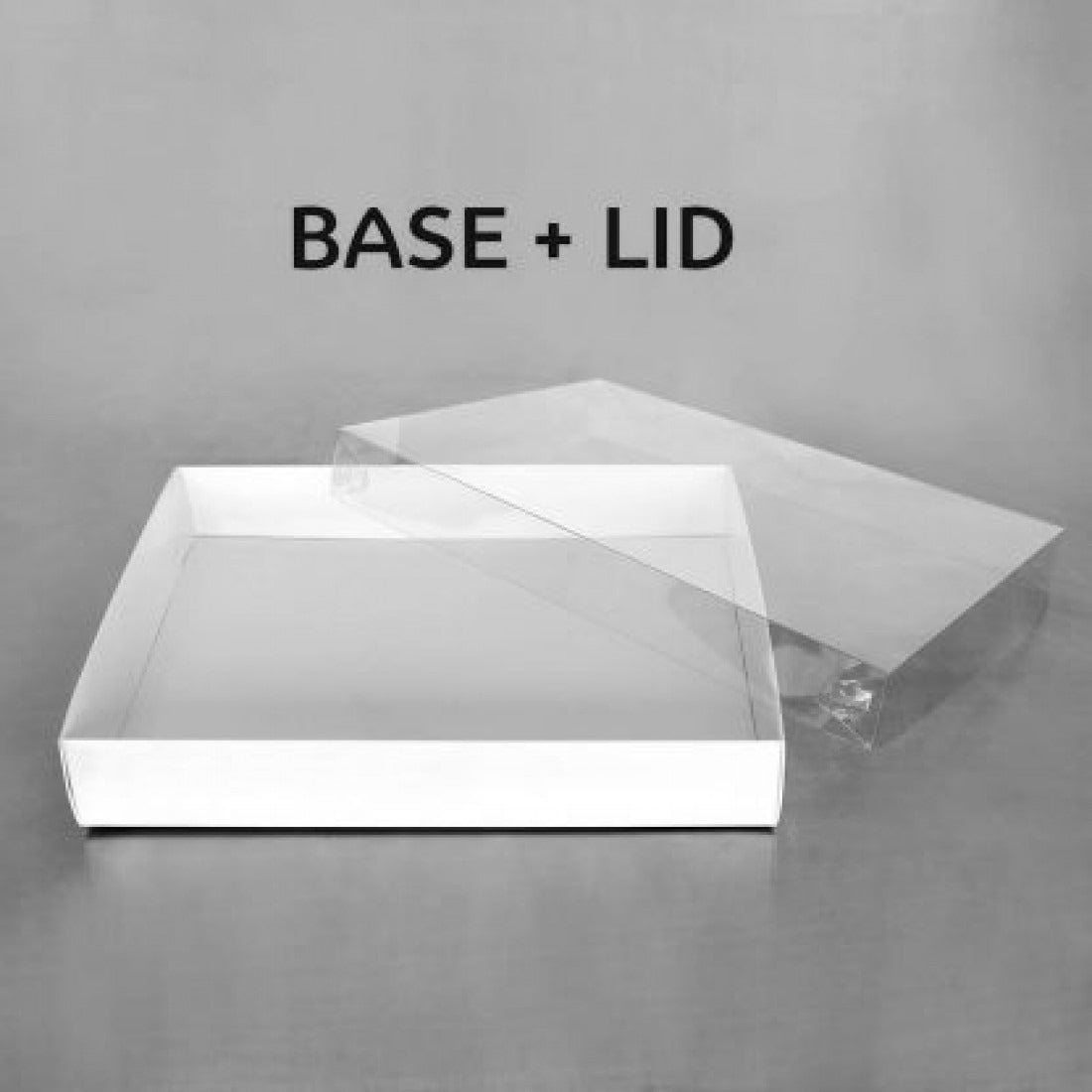 Biscuit Box with Clear Lid 12.5x10x2in (5 Pack) image 0