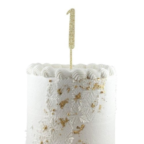 CAKE TOPPER GLITTER GOLD #1 image 0