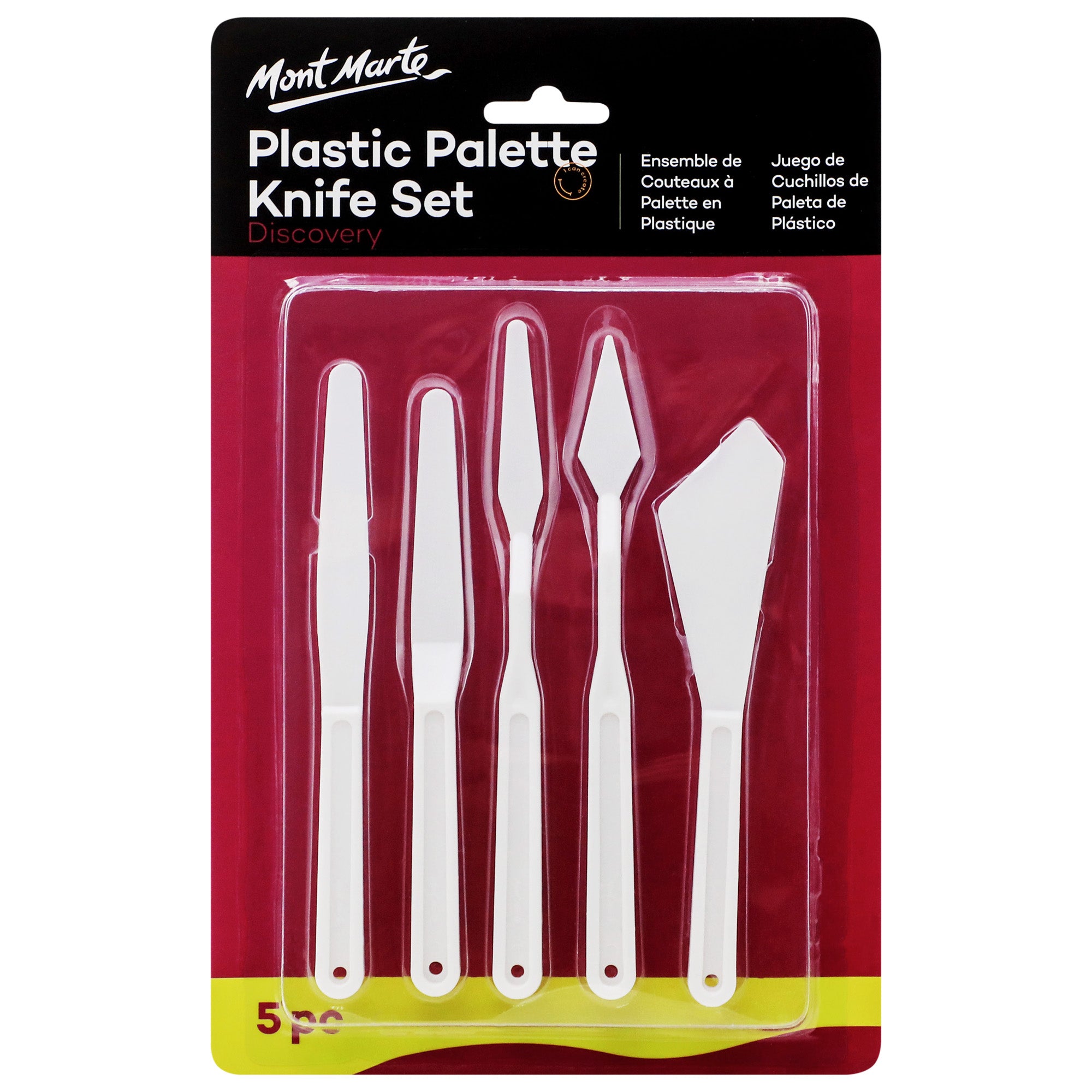 Plastic Palette Knife Set 5pc image 0