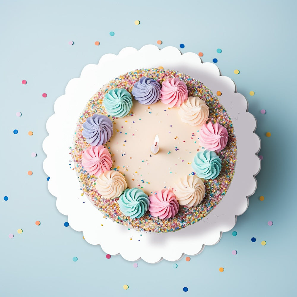 10in Scalloped Cake Board - White image 0