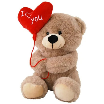 Brown Bear With Heart Balloon "I <3 You" 23Cm image 0