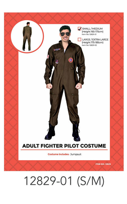 Adult Pilot Fighter Costume (S/M) image 0