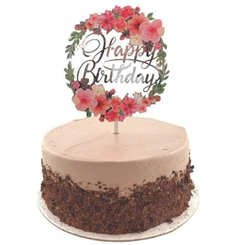 C.TOPPER ACRYL. BDAY FLORAL image 0
