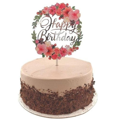 C.TOPPER ACRYL. BDAY FLORAL image 0