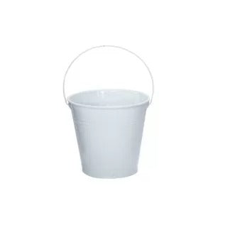 Mini Galvanized Bucket - White image 0