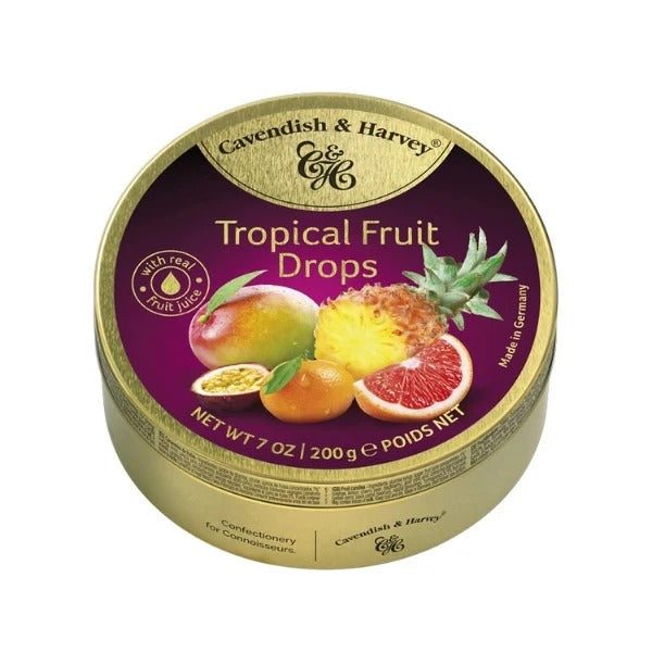 Cavendish & Harvey Tropical Fruit Drops 200g image 0