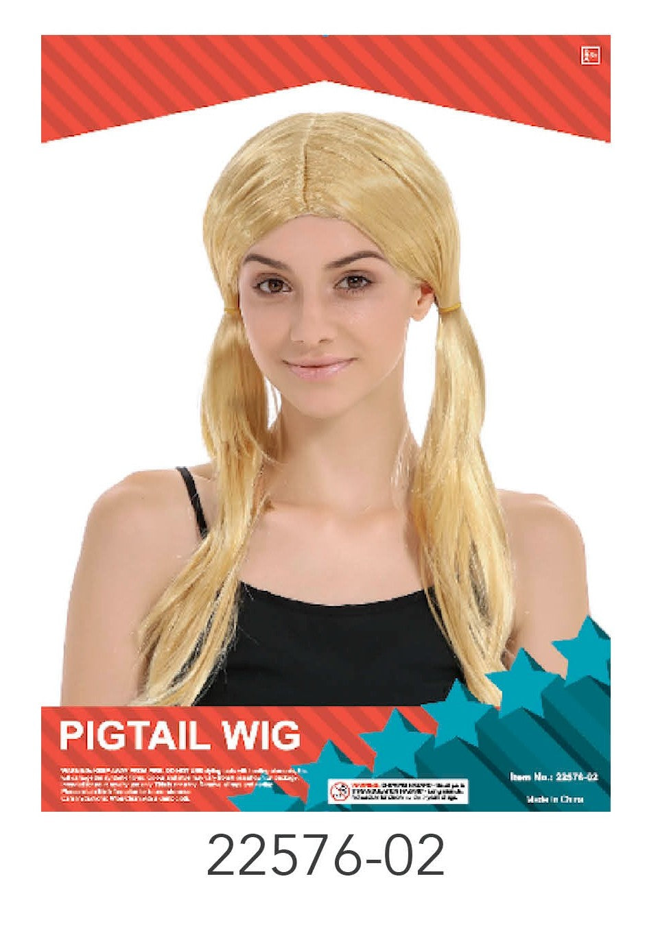Pigtail Wig (Blonde) image 0