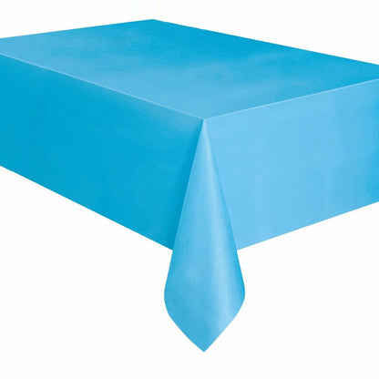 Plastic Rectangle Table Cover 2.1 X 1.3M - Powder Blue