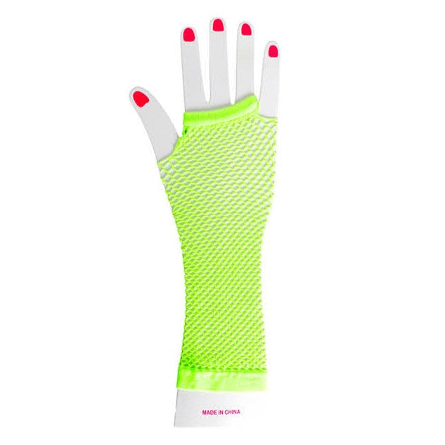 Fishnet Glove (Long) (Green) image 0