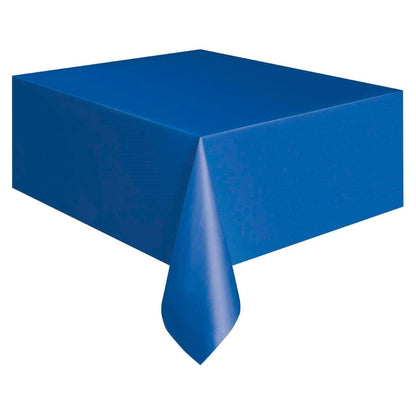 Plastic Rectangle Table Cover 2.1 X 1.3M - Royal Blue