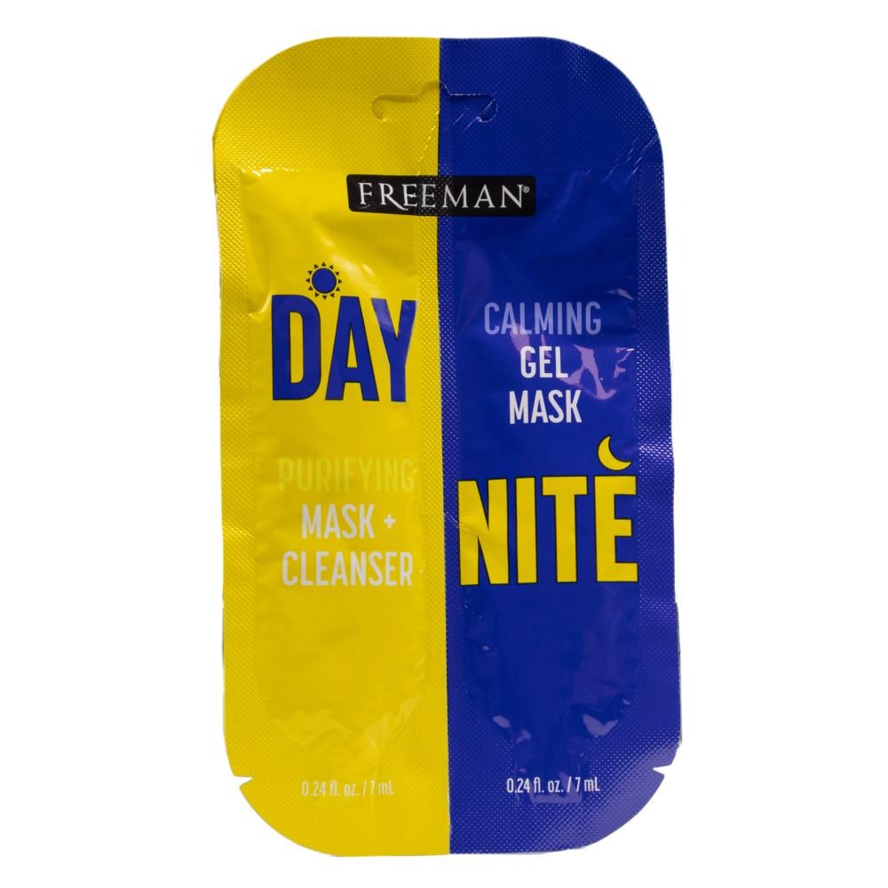 FREEMAN 7mL CALMING GEL MASK DAY PURIFYING CLEANSER NIGHT CALMING GEL