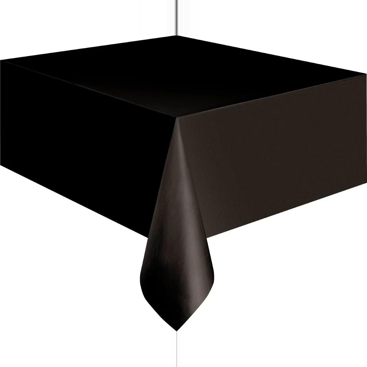 Plastic Rectangle Table Cover 2.1 X 1.3M - Black