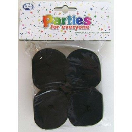 Crepe Streamer 4pk - Black