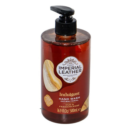 IMPERIAL LEATHER 500mL HAND WASH ANTIBACTERIAL INDULGENT OUD AND FRANKINCENSE