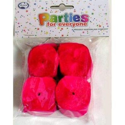 Crepe Streamer 4pk - Cerise