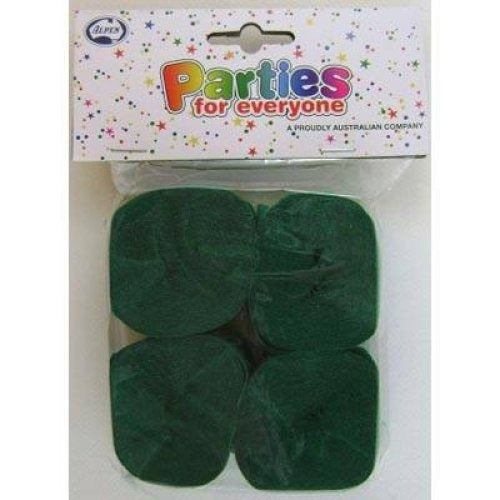 Crepe Streamer 4pk - National Green