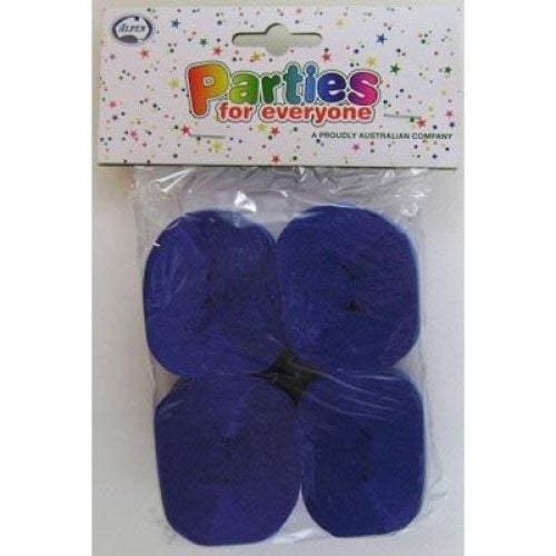 Crepe Streamer 4pk - French Blue