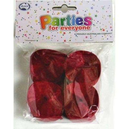 STREAMER P4 MAROON CREPE