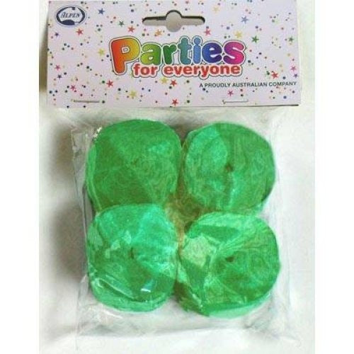 Crepe Streamer 4pk - Lime
