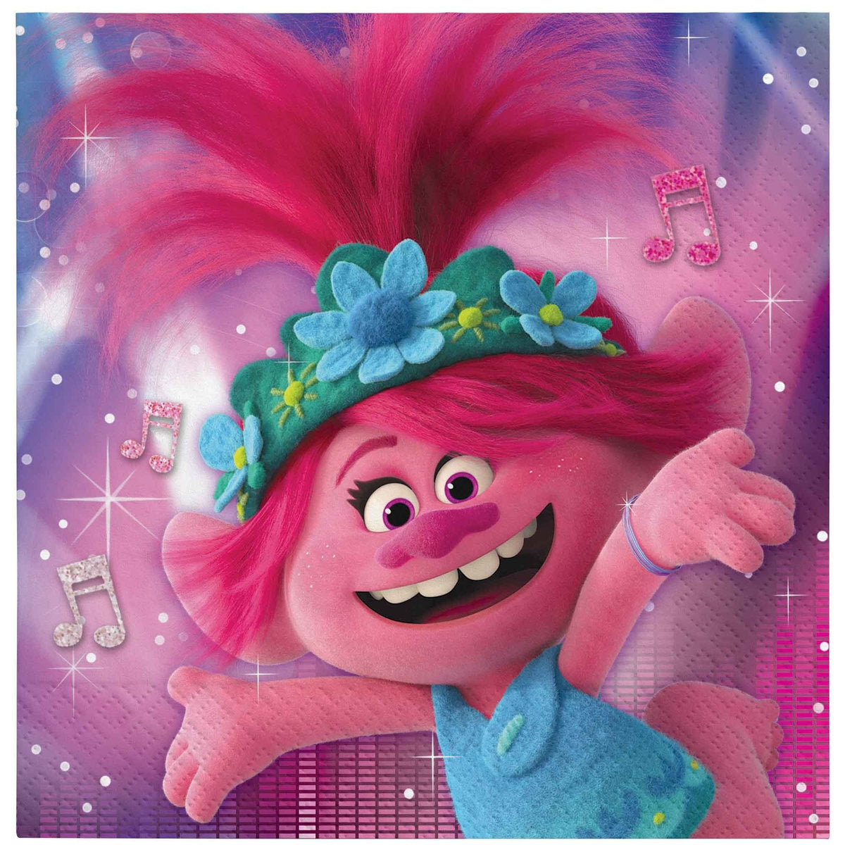 16 Trolls World Tour Lunch Napkins