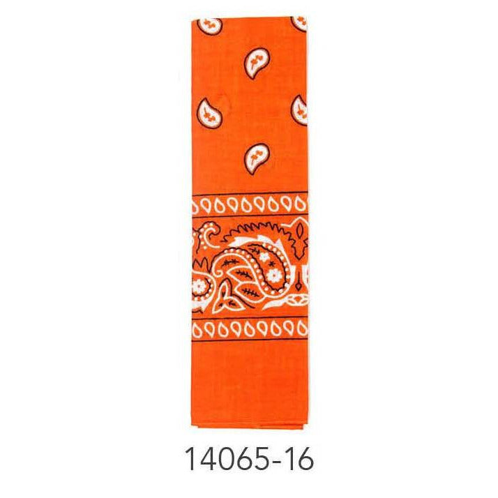 Bandana (Paisley) (Orange)Cotton image 0
