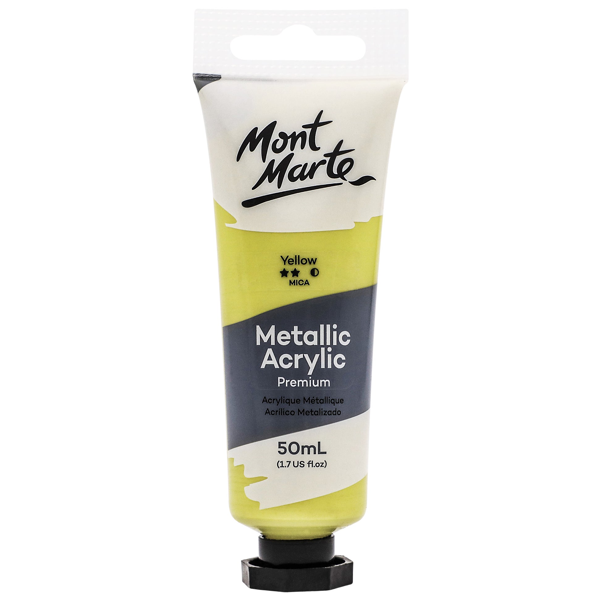Metallic Acrylic Paint 50ml - Yellow image 0