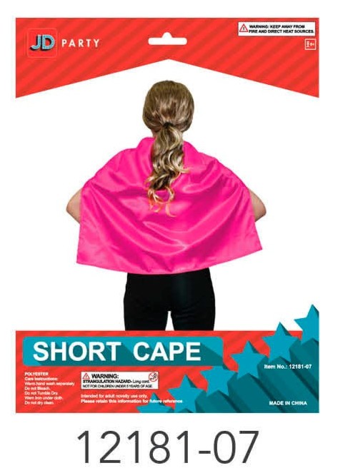 Short Cape (Hot Pink) image 0