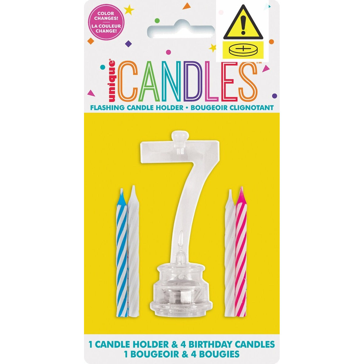 FLASHING BIRTHDAY CANDLE 7 image 0