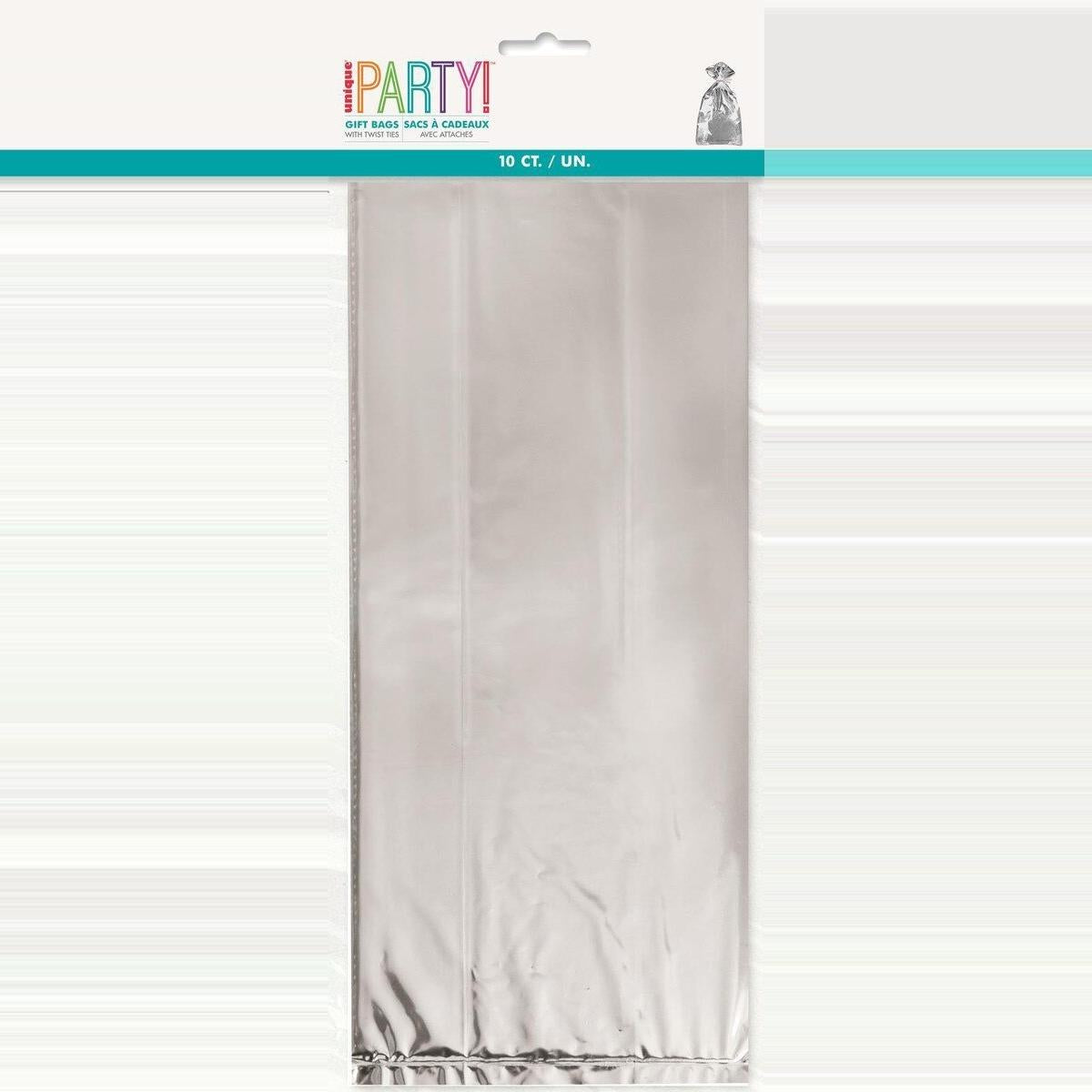 Silver Foil 10pk Cello Bags