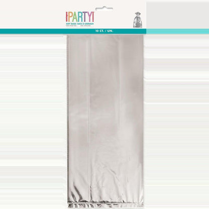 Silver Foil 10pk Cello Bags