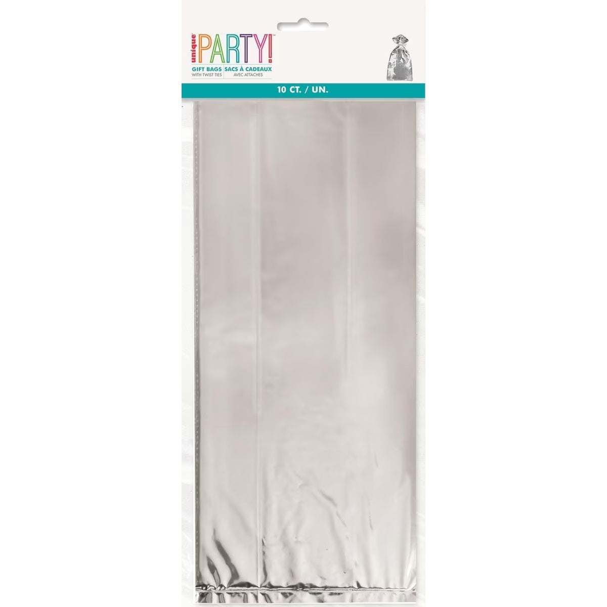 Silver Foil 10pk Cello Bags