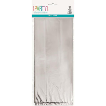 Silver Foil 10pk Cello Bags