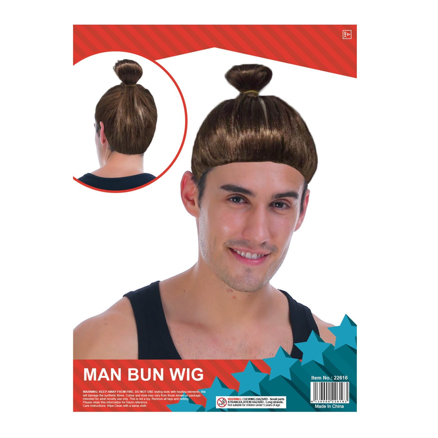 Mens Man Bun Wig image 0