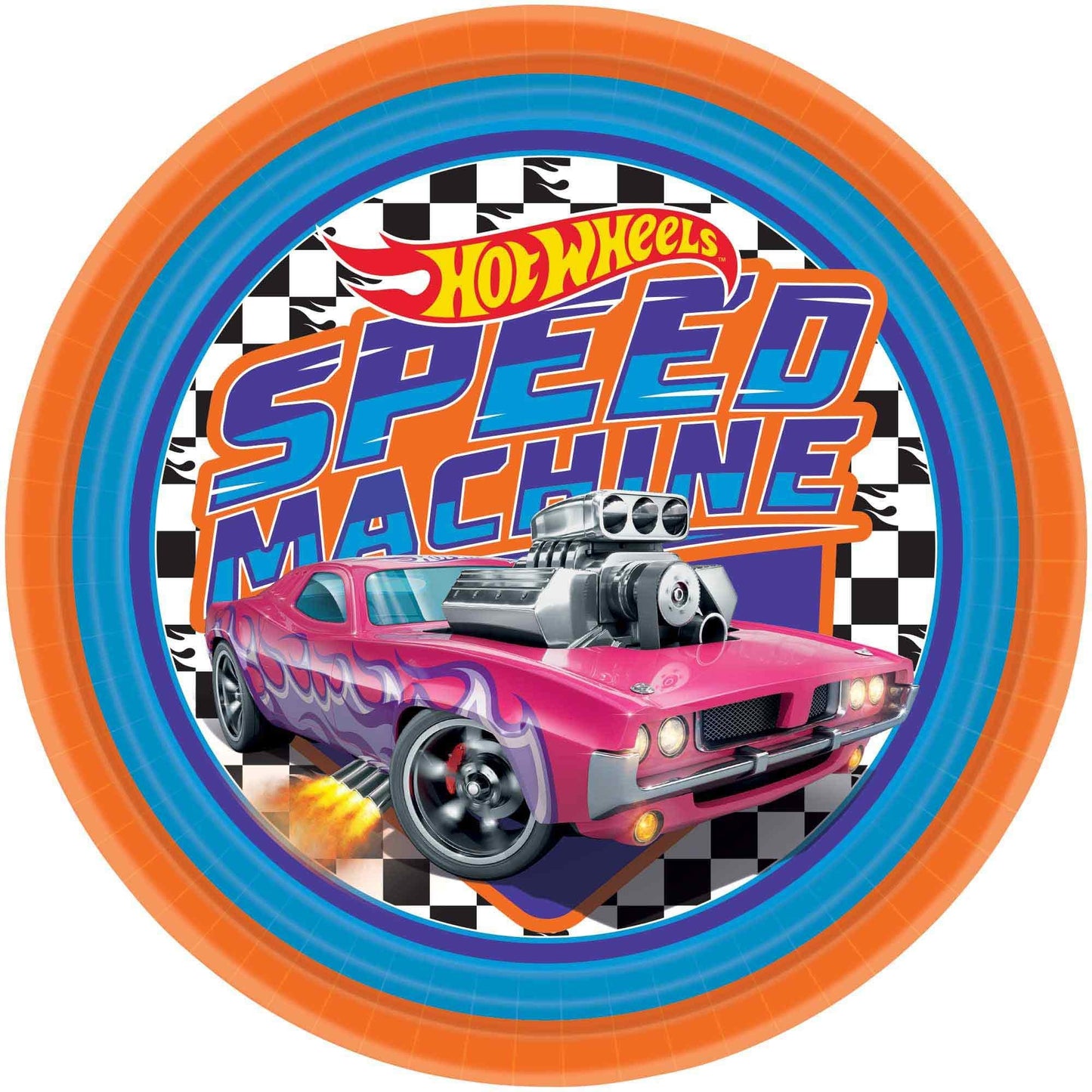 8 Hot Wheels 23cm Paper Plates image 0
