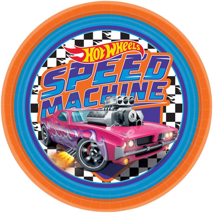 8 Hot Wheels 23cm Paper Plates image 0