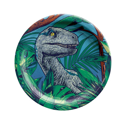Jurassic Into The Wild 17cm Round Paper Plates 8pk