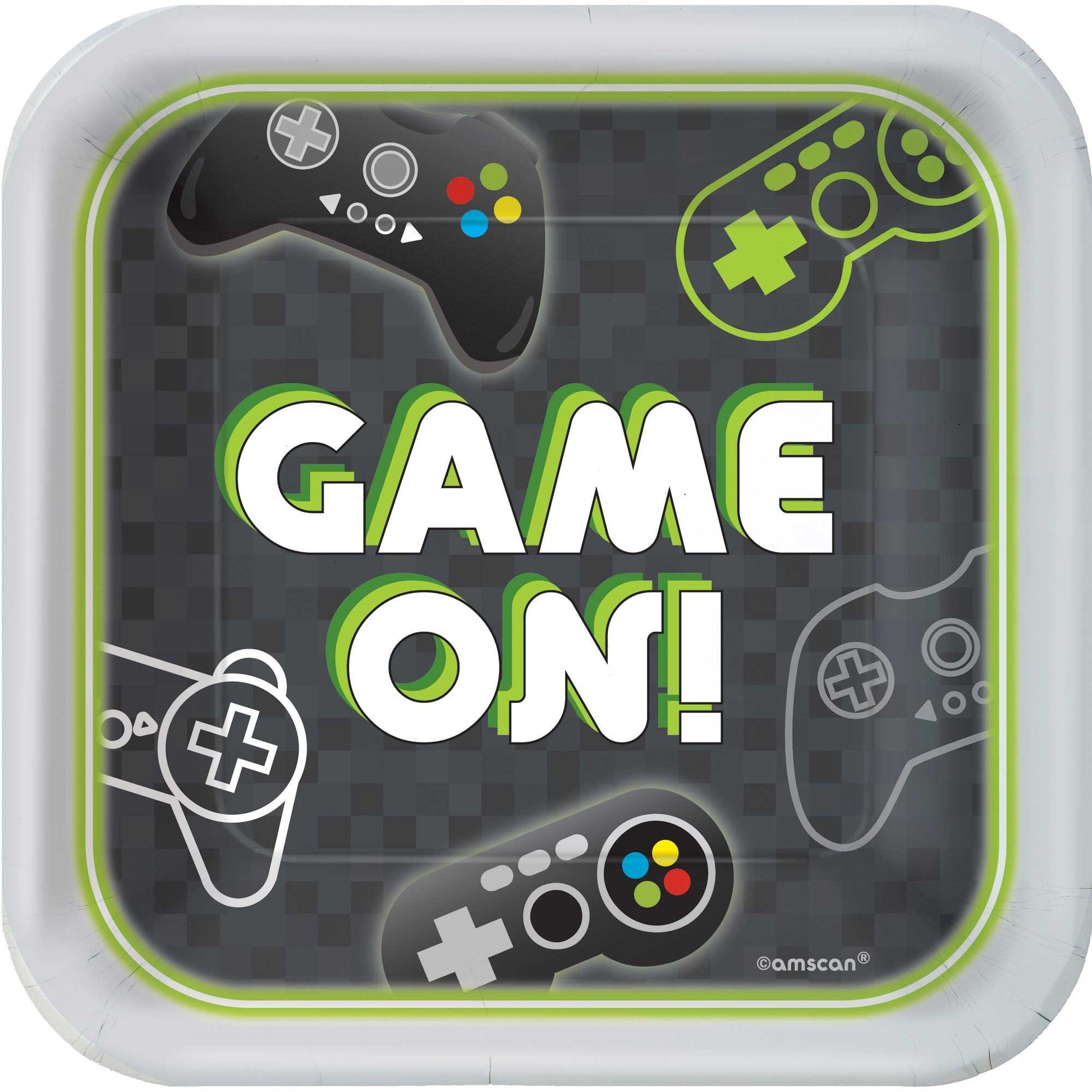 Level Up 17cm Square Plates 8pk