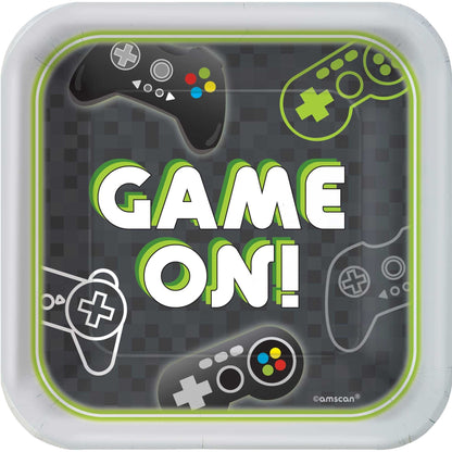 Level Up 17cm Square Plates 8pk