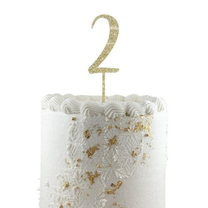 CAKE TOPPER GLITTER GOLD #2 image 0