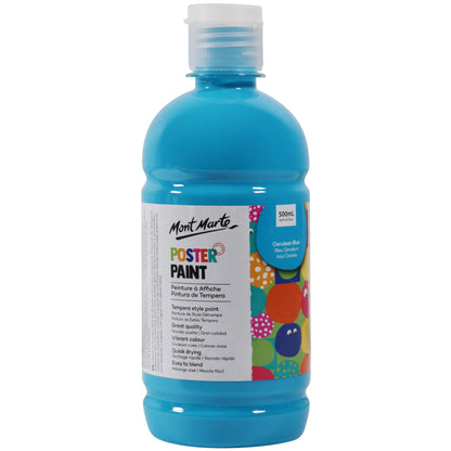 Poster Paint 500ml - Cerulean Blue image 0