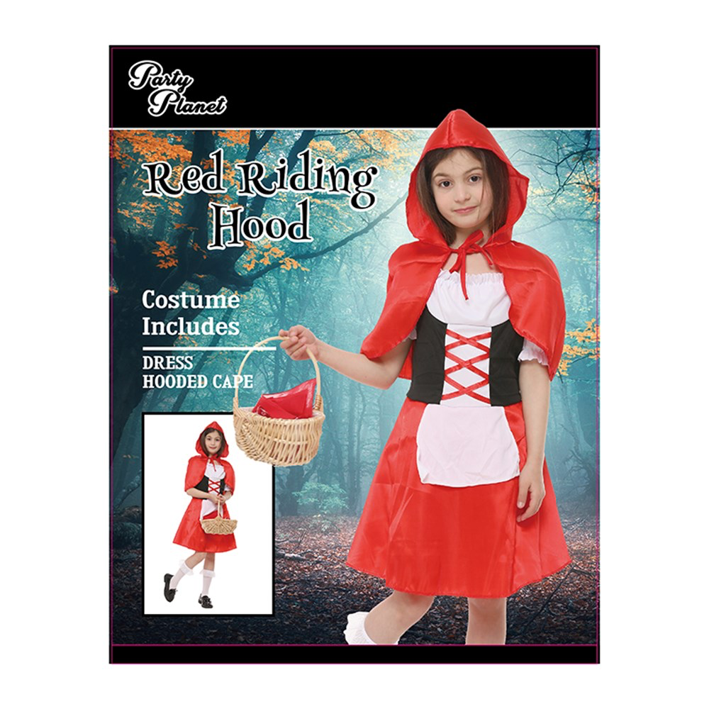 Storybook Red Riding Hood Kids Costume Large (H: 128cm W: 56cm) image 0