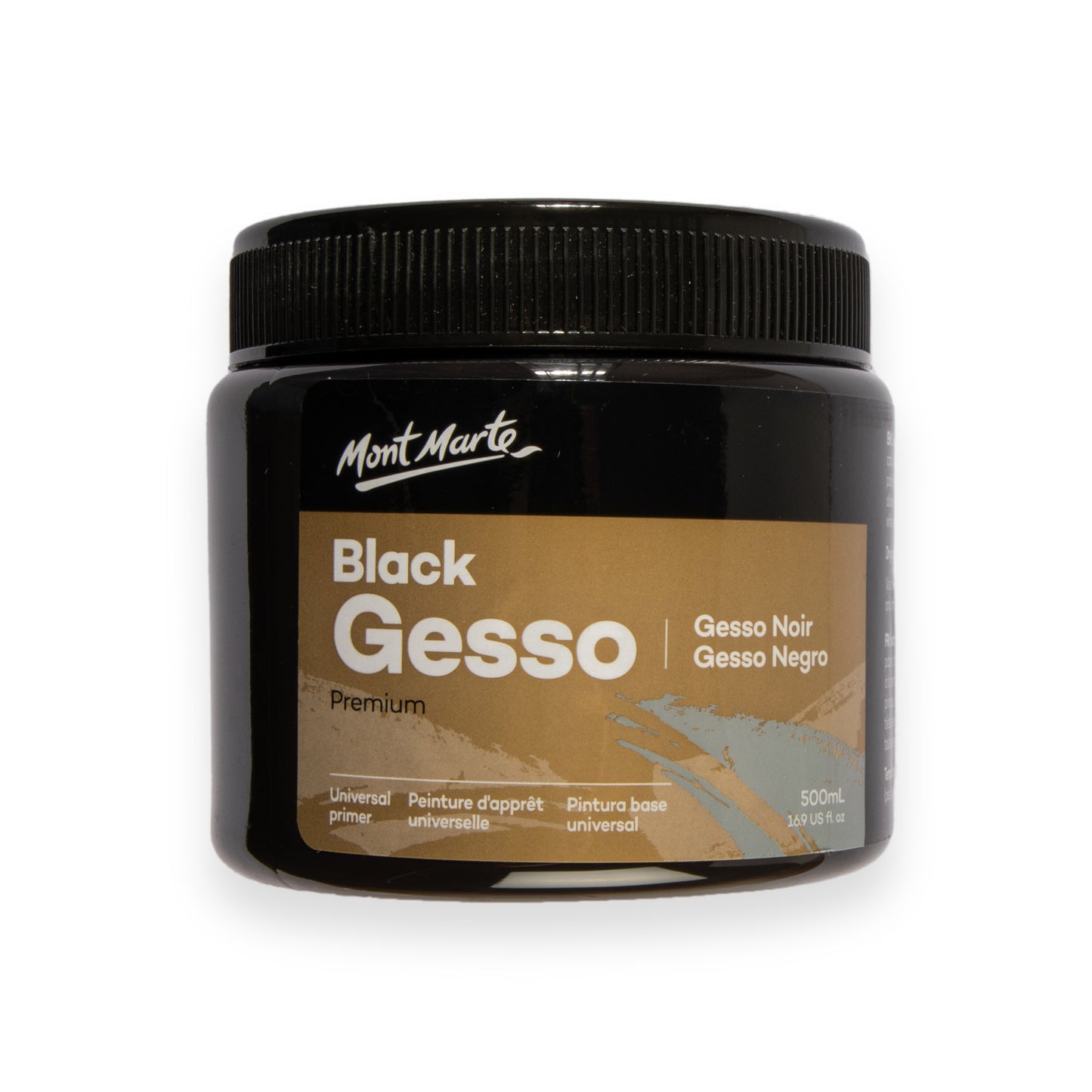 Black Gesso Tub 500ml image 0