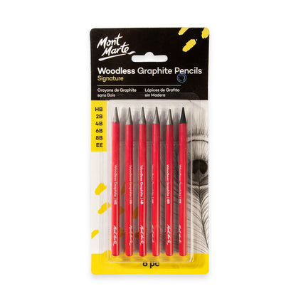 Woodless Graphite Pencils 6pc image 0